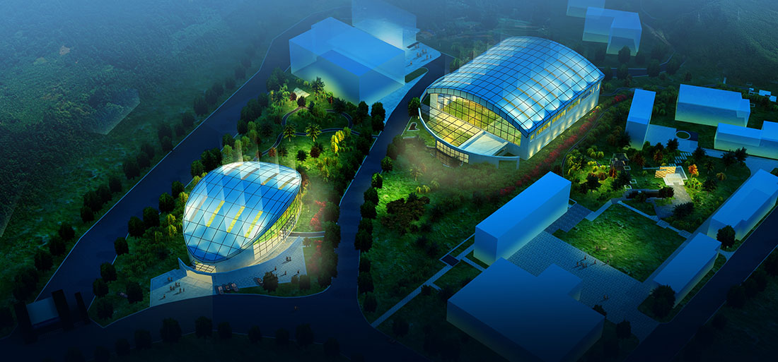 效果圖展示 中國南方電網(wǎng)云南羅平魯布革水力發(fā)電站辦公區(qū)亮化工程設(shè)計(jì)